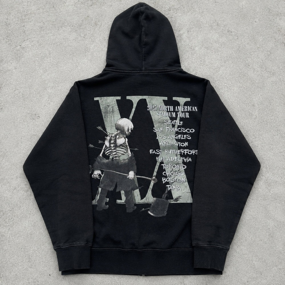 My Chemical Romance 2025 North American Stadium Tour Zip Hoodie Black Mens Small